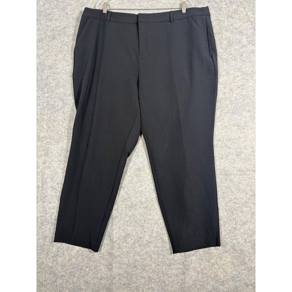 Nine West Women's Plus Size 22W Short Black Mid Rise‎ Skinny Sculpting Pants